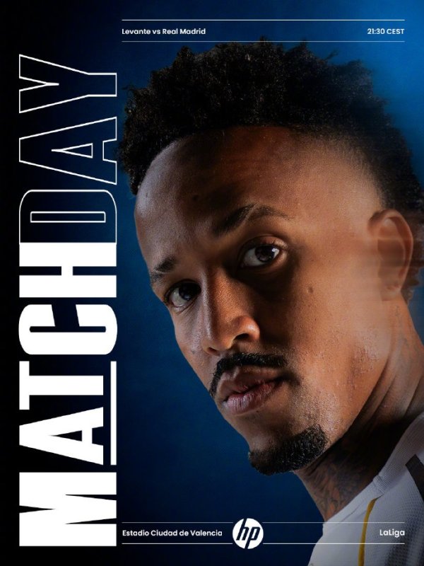 今晚3:30白衣军团客战莱万特🔥  一起为纯白呐喊Hala 