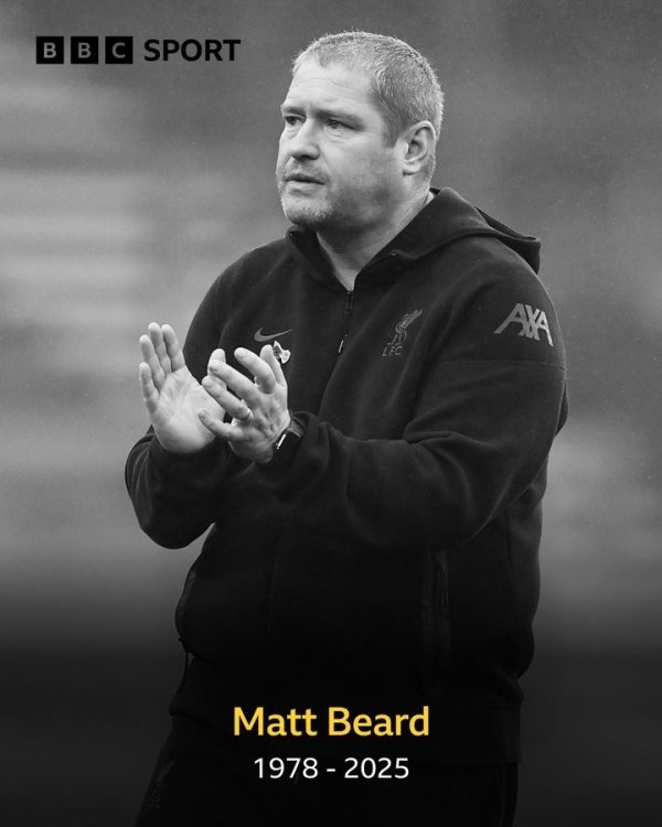 邮报：超过600人前来参加前利物浦女足主帅马特-比尔德的葬礼