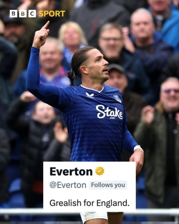 7轮1球4助重获新生！埃弗顿官方喊话：格拉利什进英格兰队！