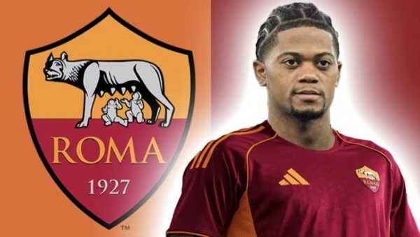 意天空记者：罗马前锋利昂-贝利因左腿筋伤势将缺阵两周