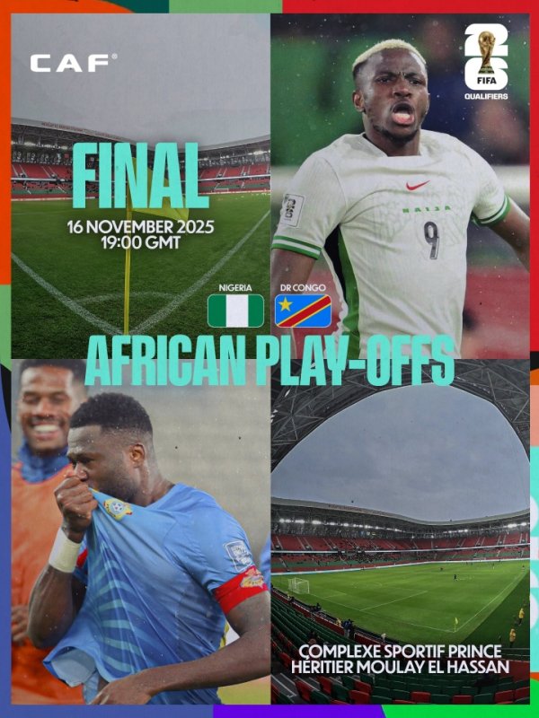 为了刀乐和梦想🤑民主刚果将战尼日利亚 赢球每位球员奖100万